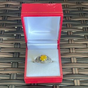 ARTISANAL CITRINE RING -Size 10
